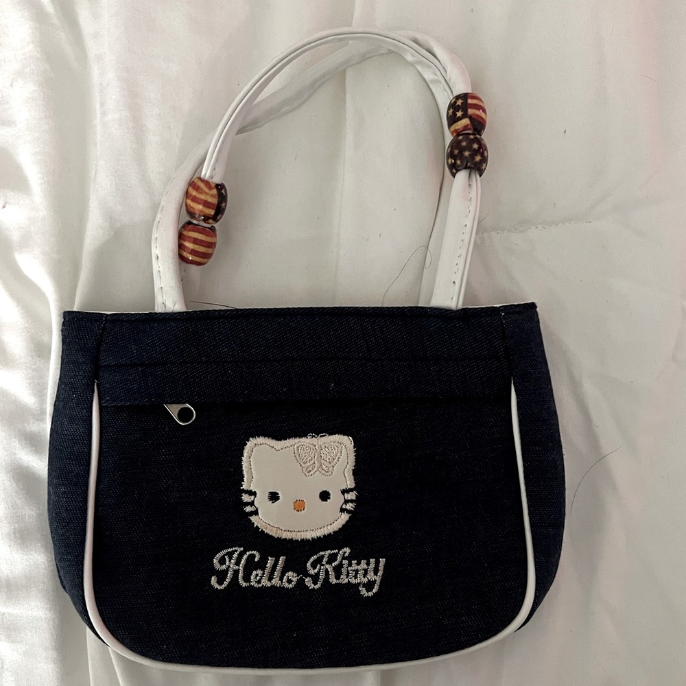 Y2K Hello Kitty Denim Purse